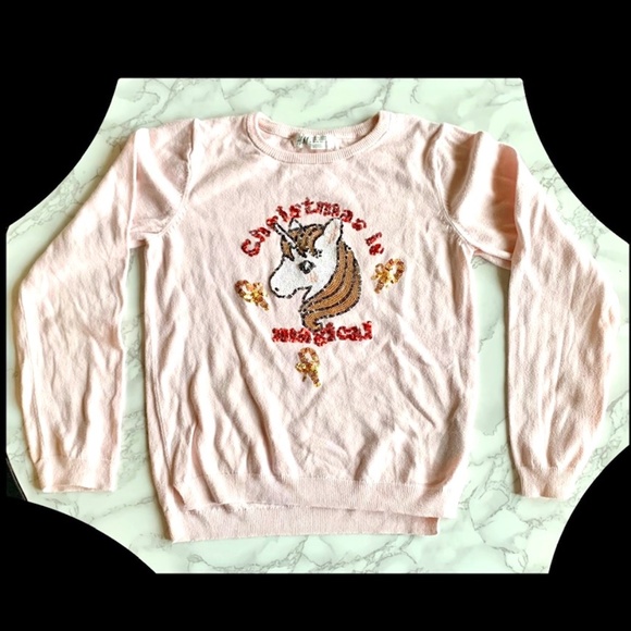 H&M Kids Christmas is Magical Sweater SIZE US 8-10Y - Picture 1 of 3